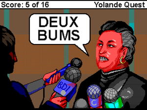 Chandail col en V deux bums EGA 16-Couleur